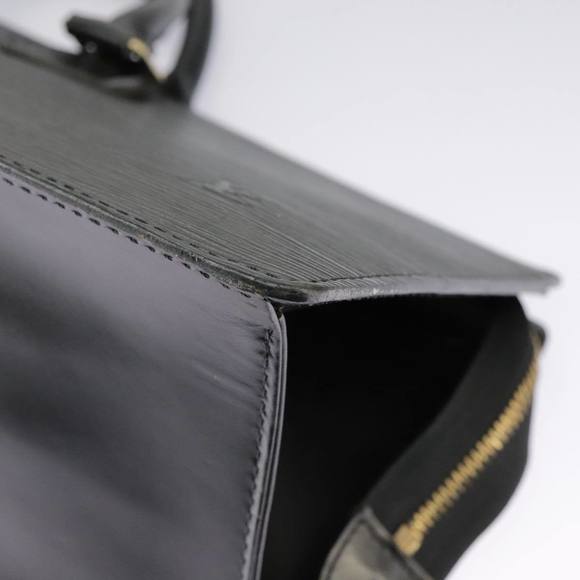 LOUIS VUITTON Epi Sac Triangle Hand Bag Black M52092 LV Auth 91033 - Picture 15 of 16